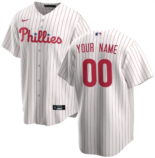 Men's Philadelphia Phillies ACTIVE PLAYER Custom MLB Stitched Jersey